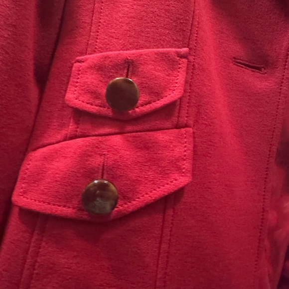 Talbots Stetch Red Blazer 4 - Picture 2 of 5